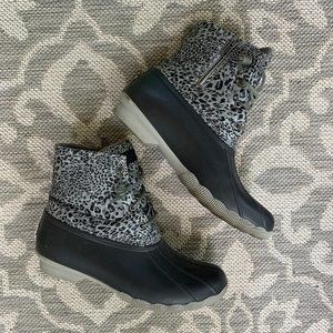 sperry leopard boots